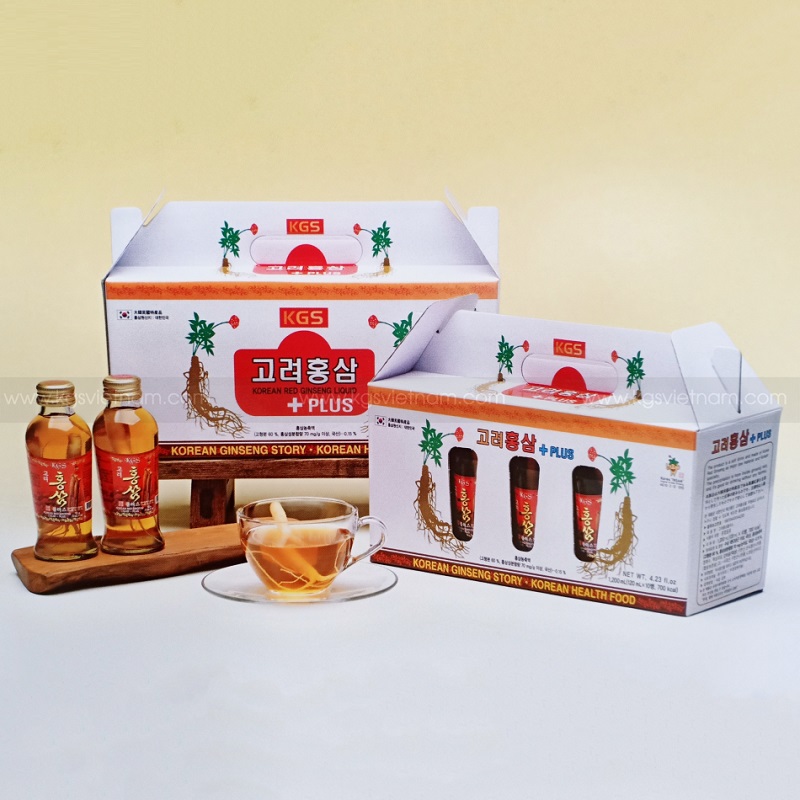 Nước Hồng Sâm Có Củ KGS Hàn Quốc 1200ml