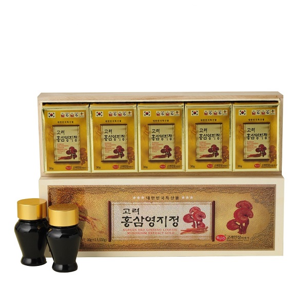 Cao Hồng Sâm Linh Chi Hộp Gỗ KGS Hàn Quốc 150g