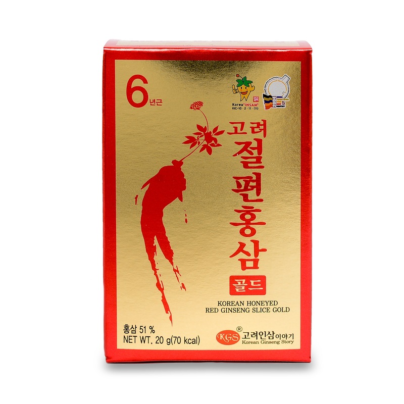 Hồng Sâm Lát Tẩm Mật Ong KGS Hàn Quốc 20g x 10