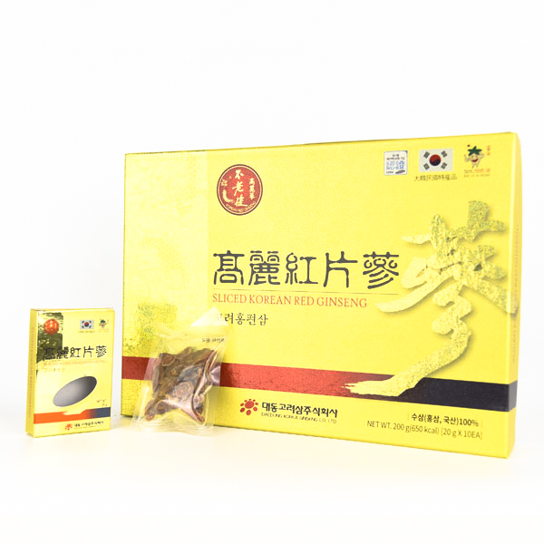 Hồng sâm HQ thái lát (20g*10 hộp giấy)