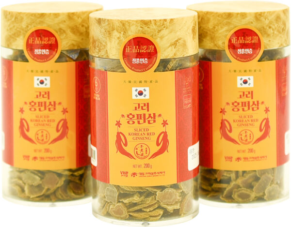 Hồng sâm HQ thái lát (200g dạng lọ)