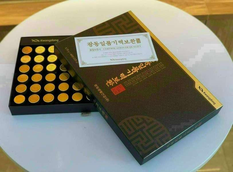 An Cung Ngưu Hoàng Hoàn Kwangdong Hộp 60 Viên hàng Cao cấp Nội Địa Hàn Quốc